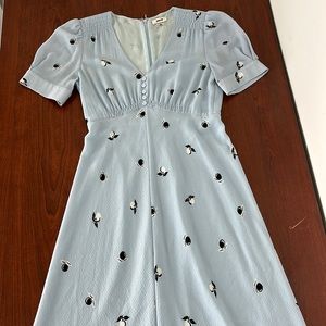 Jason wu midi dress with fruit size 4